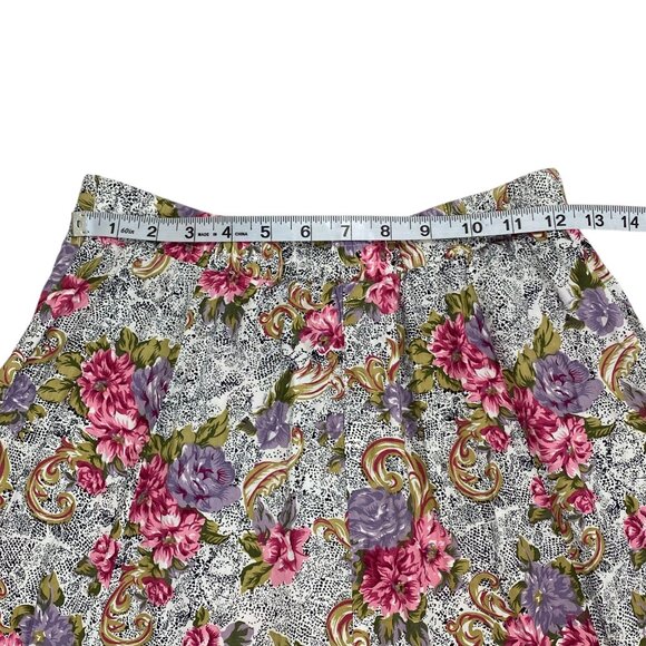 Vintage Y2K ZZ Michaels Maxi Skirt | M | Floral | Full Button USA | Cottagecore - Picture 7 of 10
